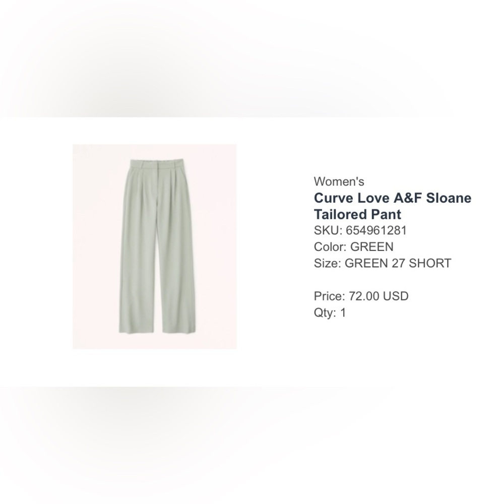 Abercrombie Sloane wide leg pant